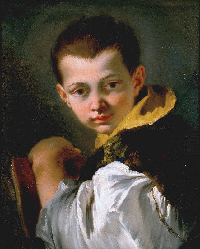 Giovanni Battista Tiepolo Boy Holding a Book oil painting picture